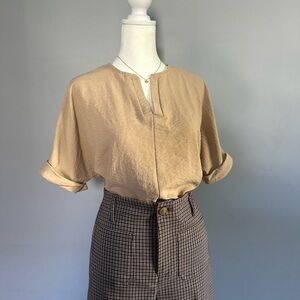 Elegant Tan Women's Top